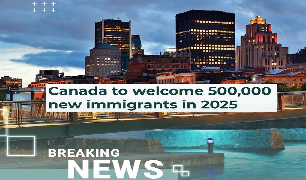 Canada will accept 500,000 immigrants annually by 2025