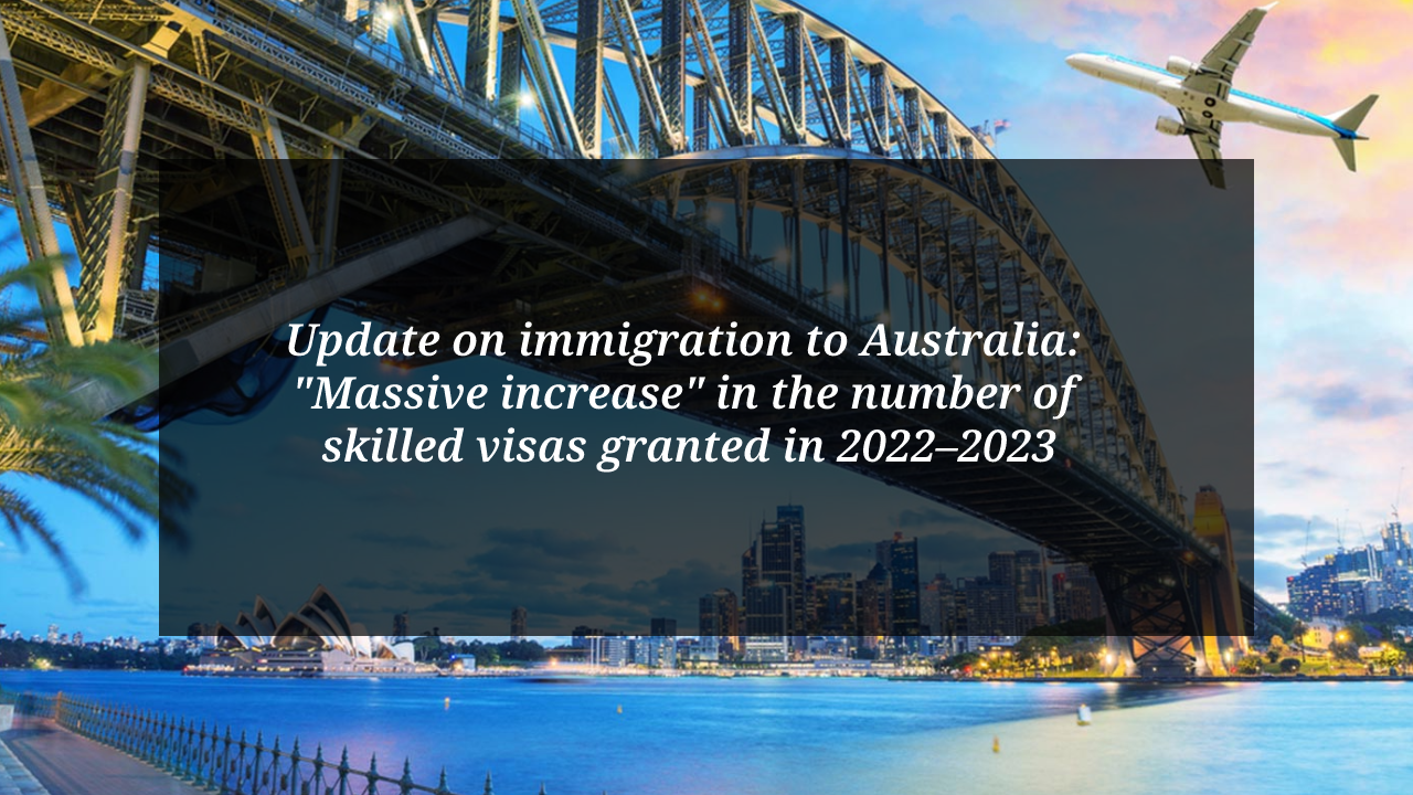 Update on immigration to Australia: 